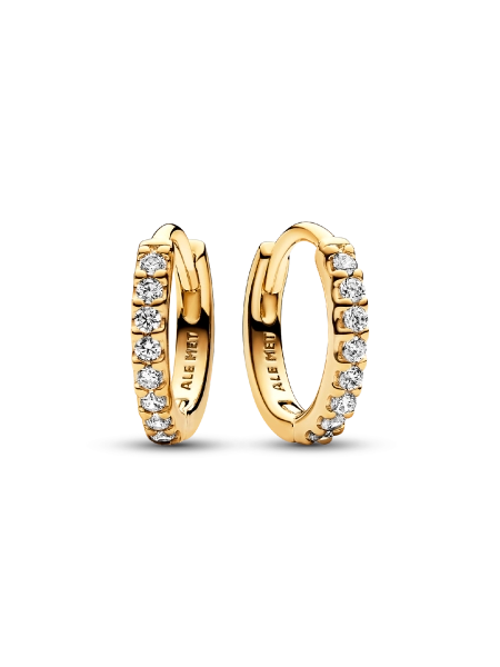 Sparkling Huggie Hoop Earrings
