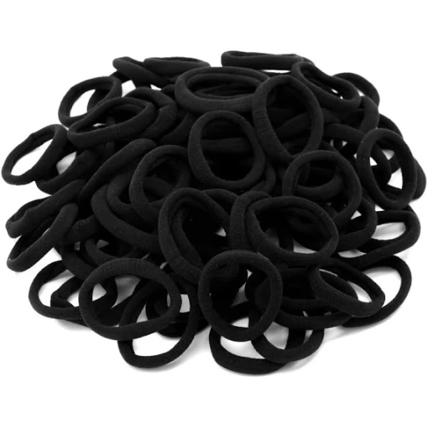 100 Pack Seamless High Stretch Ponytail Holders Headbands