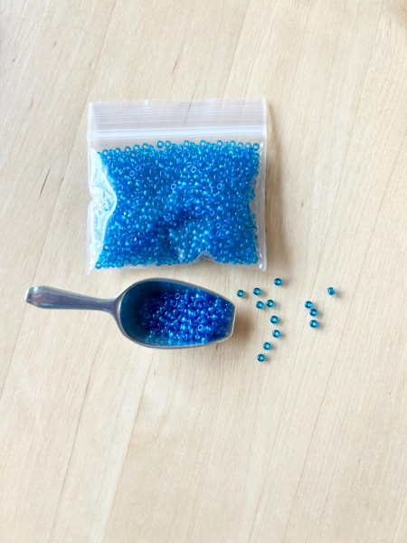 11/0 TR Capri Blue Miyuki Seed Beads – 10 grams- Japanese Glass Beads, Jewelry Making & Bead Weaving Supplies