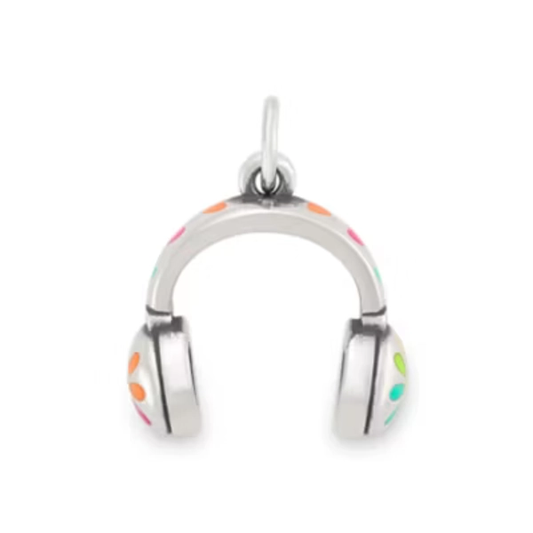 Enamel Love My Headphones Charm