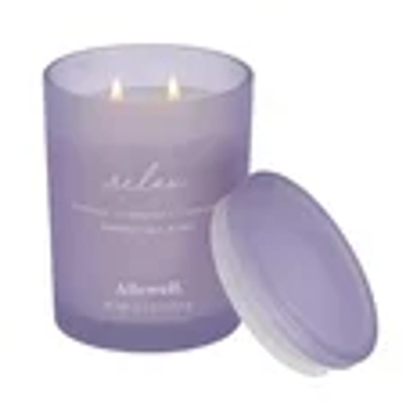 Allswell Relax (Lavender + Jasmine + Chamomile) Scented 2-Wick Spa Jar Candle 15oz.