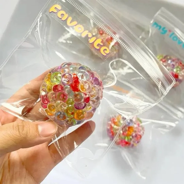 Fashion Super Soft Squishy Balls Textured Moldable Sensory Fidget Toys Memory Gel Crunchy Fidget Toys Stress Relief