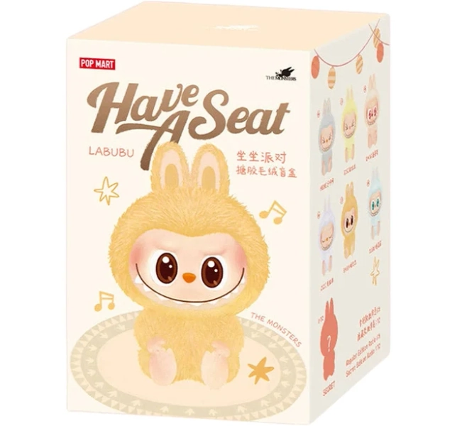 Pop Mart Labubu The Monsters Have a Seat Vinyl Plush Sealed Case