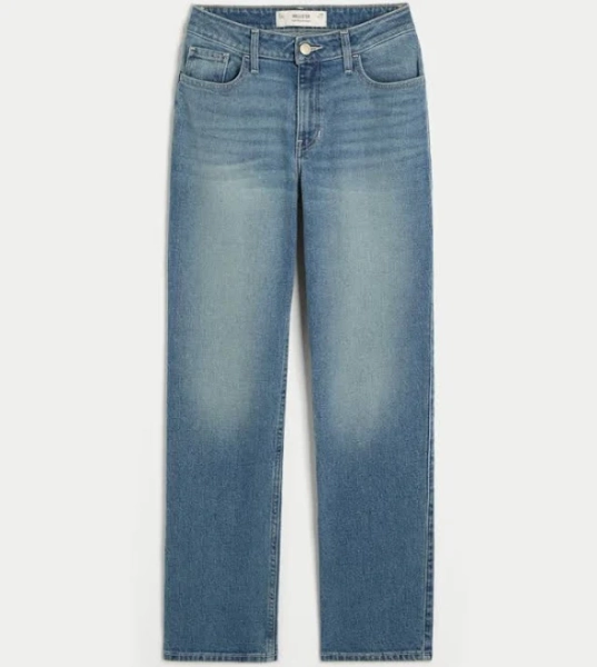 Hollister Women's High-Rise Straight Jeans