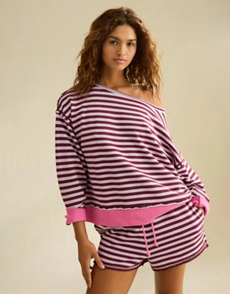 AE On a Roll Off-the-Shoulder Sweatshirt