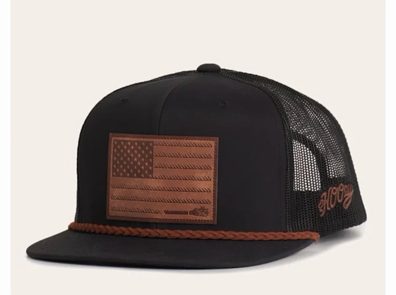 Hooey Burnt Cinnamon & Black Liberty Roper Leather Accented Cap | Cavender's