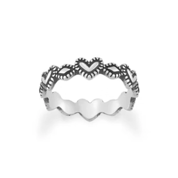Hearts and Beads Ring