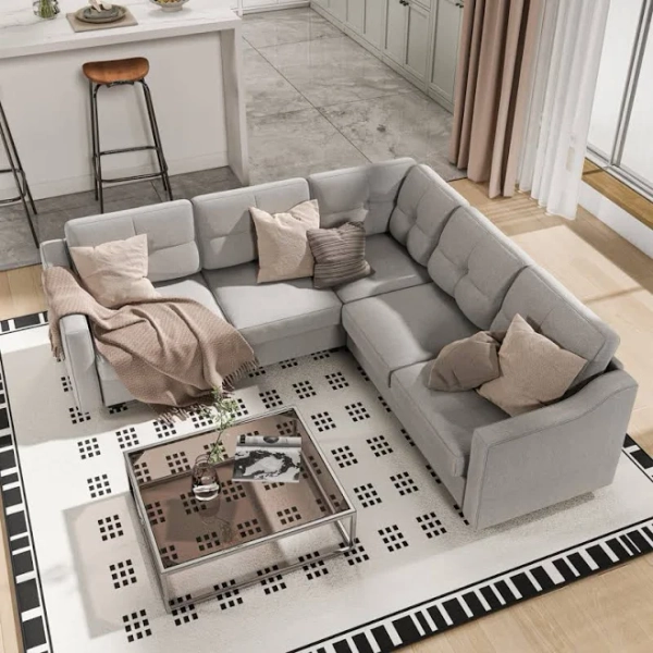 Ebern Designs Convertible Sectional Sofa