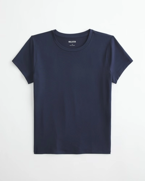 Soft Stretch Seamless Fabric Crew Baby Tee