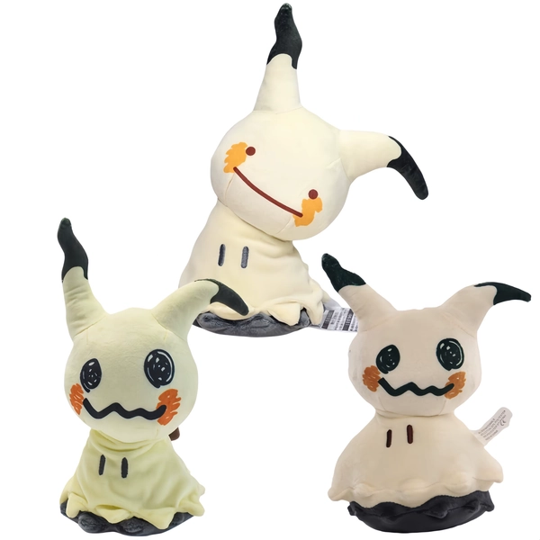 Mimikyu Shiny Pokemon Plush Toy - Anime Cartoon Raichu Morpeko Stuffed Doll for All Ages Perfect Gift for Xmas Halloween