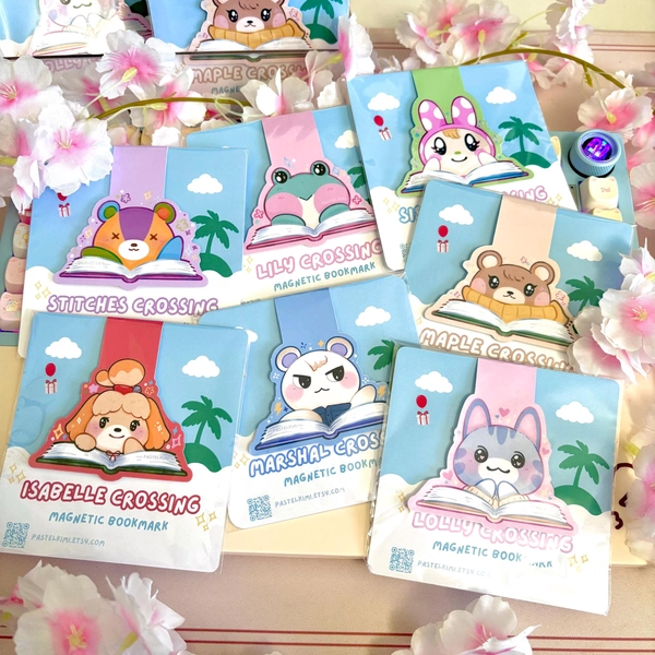 ACNH Magnetic Bookmark: Double-Sided Villager Fanart - Acnh gifts