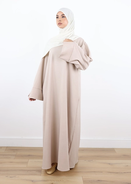 Abaya Souhaila Cream - Ina Collection