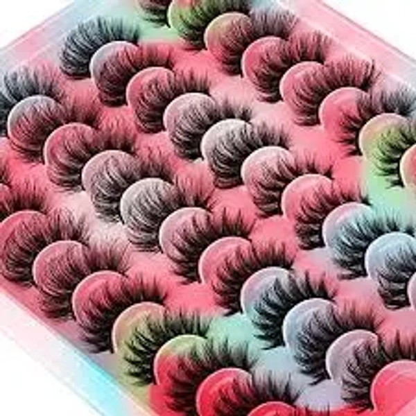 20 Pairs Fluffy Cat-Eye False Eyelash