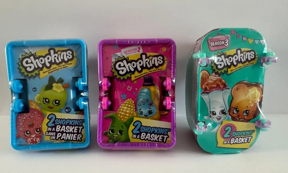 SHOPKINS SEASON  1, 2, 3 Blind Baskets Lot of 3 Factory Sealed New
