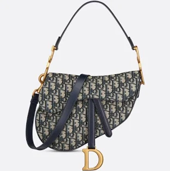 Femme Dior Sac Saddle À Bandoulière Toile Jacquard Dior Oblique