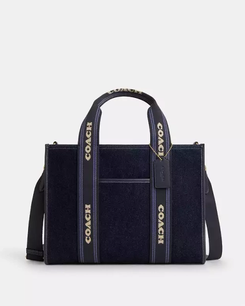 Gold Smith Tote Bag In Regenerative Cotton