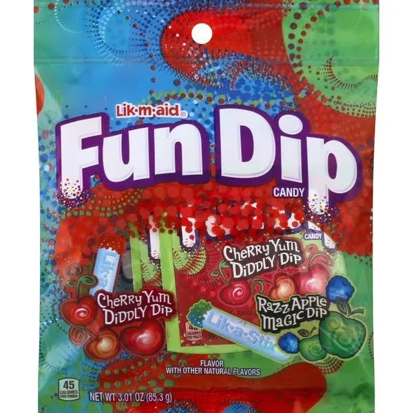 Fun Dip Cherry Apple Variety Pack 3.1Oz
