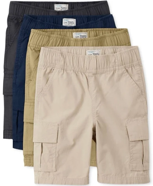 The Children's Place Boys 4-Pack Pull-On Cargo Shorts