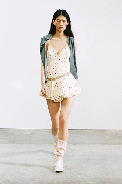 VESTIDO JUMPSUIT CORTO LUNARES