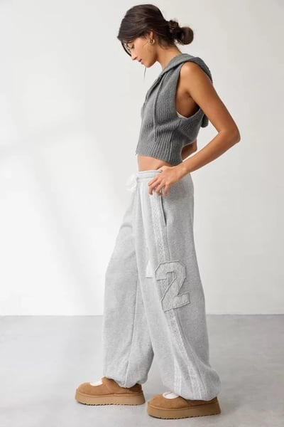 Out From Under Brenda Lace Stripe Jogger Sweatpant