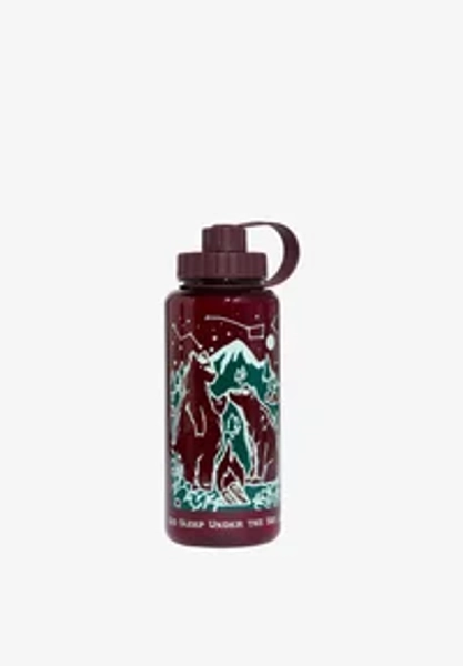 WATER BOTTLE 1000ML UNISEX - Cantimplora - maroon/maroon