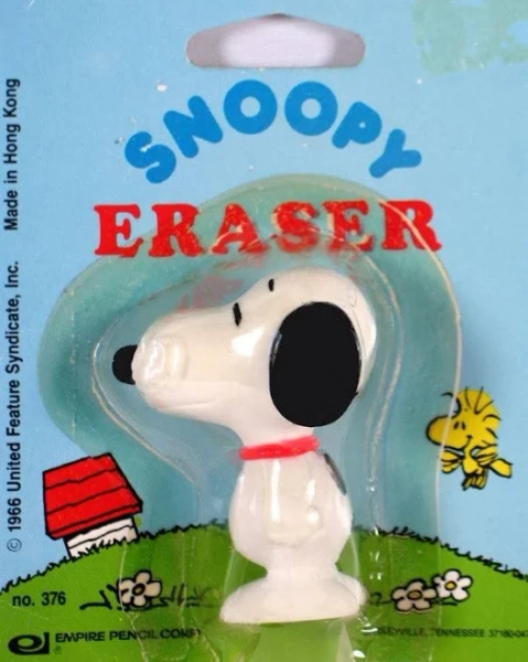 Snoopy-Shaped Vintage Eraser