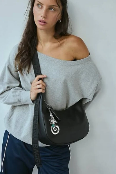 BAGGU Women's Crescent Recycled Leather Bag