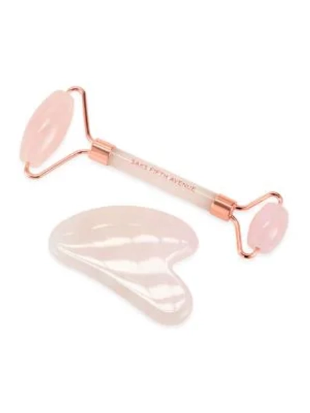 ​2-Piece Rose Quartz Roller &amp; Gua Sha Set