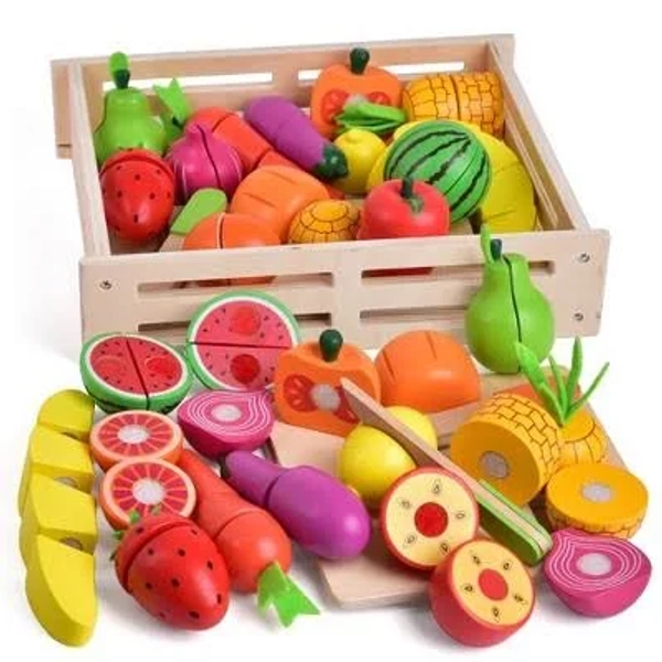 Fun Little Toys Wooden Play Food