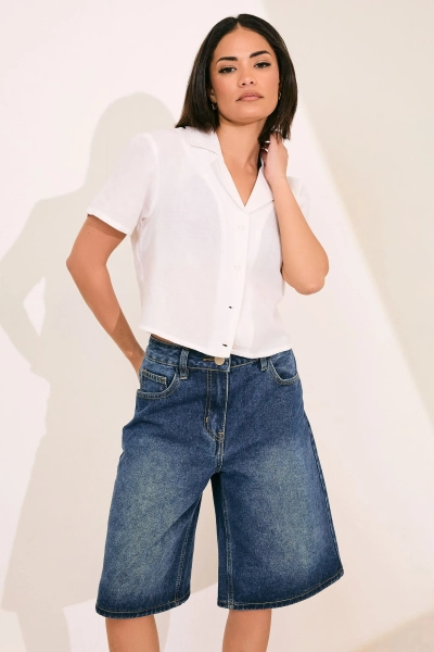 Petite Denim Jorts