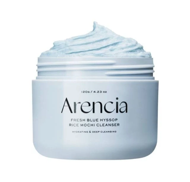 Arencia Blue Hyssop Rice Mochi Cleanser