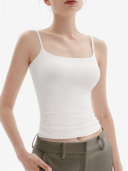 Stretch Camisole Tank Tops for Women - Spaghetti Strap Undershirt Cami Fits Women