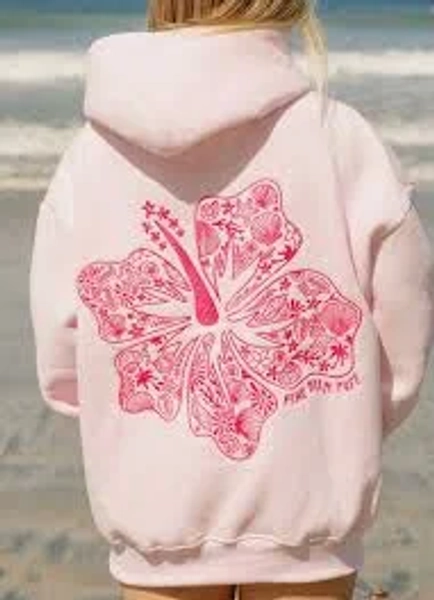 Pink Palm Puff Hoodie BRAND NEW + Original Packaging