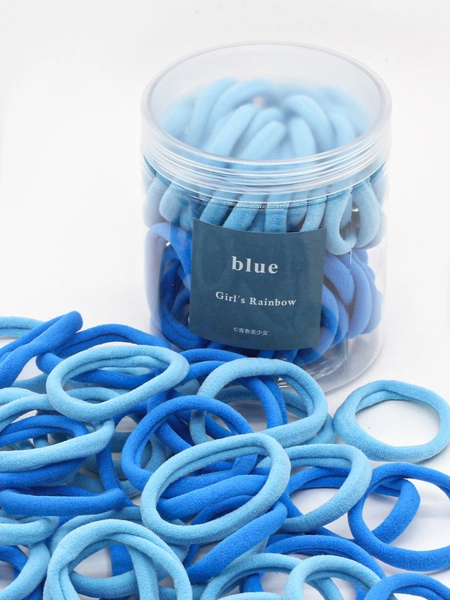 50pcs Jar-Packed Women's Basic High Elasticity Ponytail Hair Ties Casual Ponytail Holders Hair Elastics Hair Rubber Bands Scrunchies Hair Rope ,Gym Sport Outfit Hair Accessories Head Accessories Elastic Band