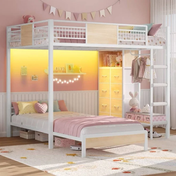 Mason & Marbles Full Over Twin Bunk Bed