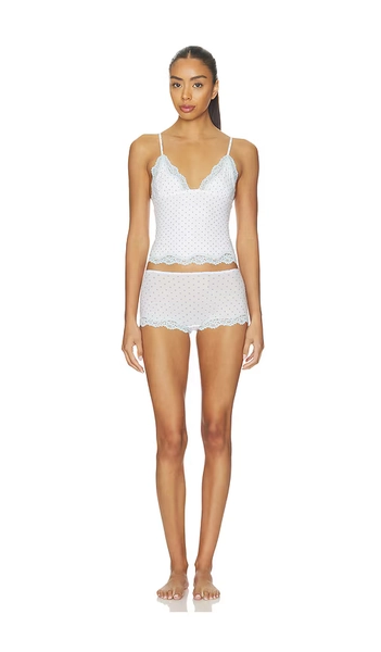 Fits Everybody Lace Triangle Cami &amp; Boyshort Set