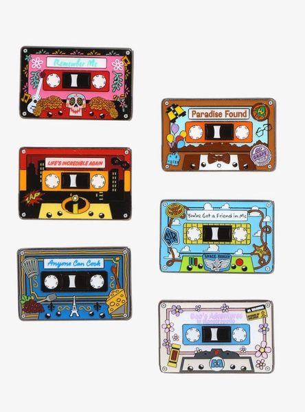 Loungefly Disney Pixar Cassette Blind Box Enamel Pin