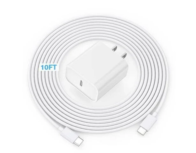 KEHIPI iPhone 17 16 Charger, 20W Apple USB C Fast Charging Wall Charge Adapter with 10FT USB Type C Charging Cable Cord Long Charger for iPhone 17/Air