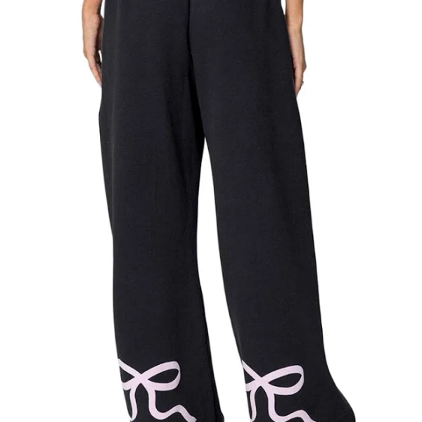 Women's Y2k Bow Print Sweatpants