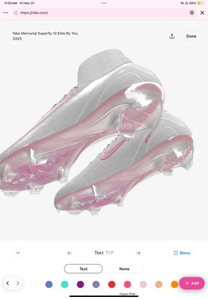 Goes along with cleats