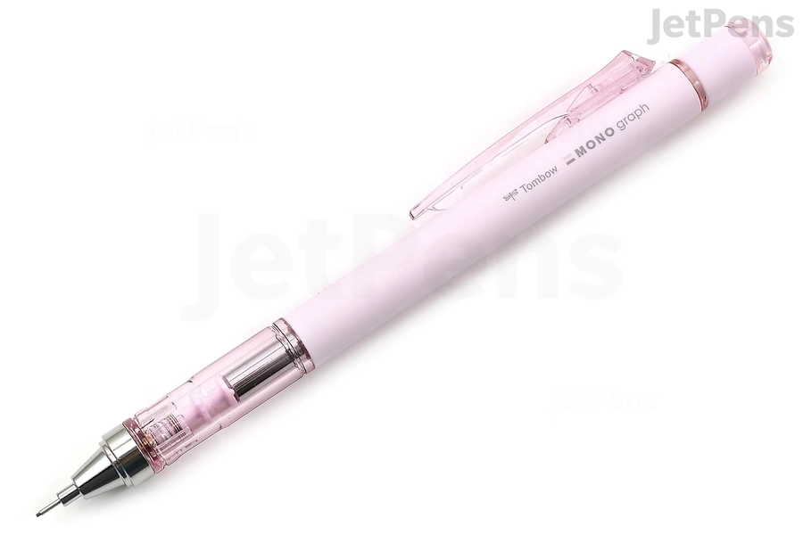 Tombow MONO Graph Shaker Mechanical Pencil - 0.5 mm - Matte Pink