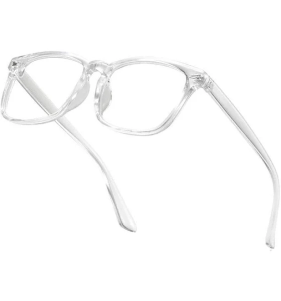 3 Pack Square Blue Light Glasses - Clear Gaming Computer Glasses for Men Women, Fashion Eyewear for TV Phones