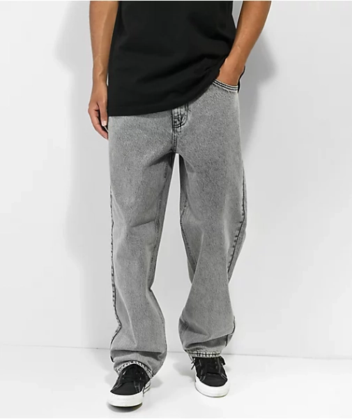 Empyre Loose Fit Scramble Grey Skate Jeans