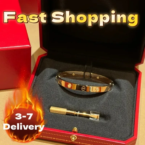 designer braclets women bracelet bangle classic jewlery bracelets designer jewelry gold bracelet designer luxury jewelry Diamond bangle 18K Size 17-19