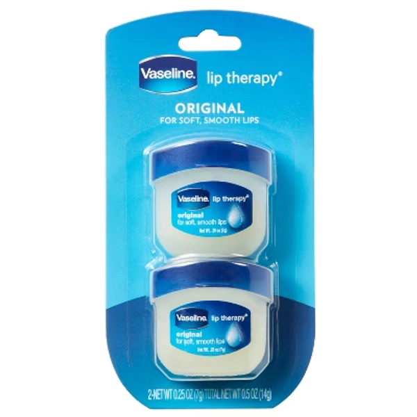 Vaseline Lip Therapy Fragrance free Original Twin Pack - 2ct/0.5oz