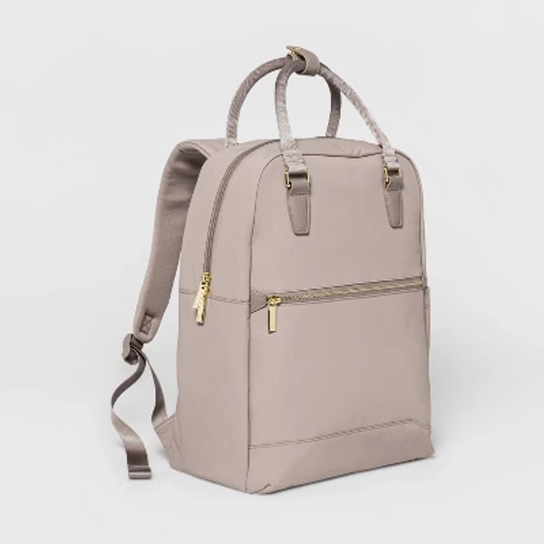 Signature 16" Commuter Backpack - Open Story™ Taupe: Fits 15" Laptop, College Use