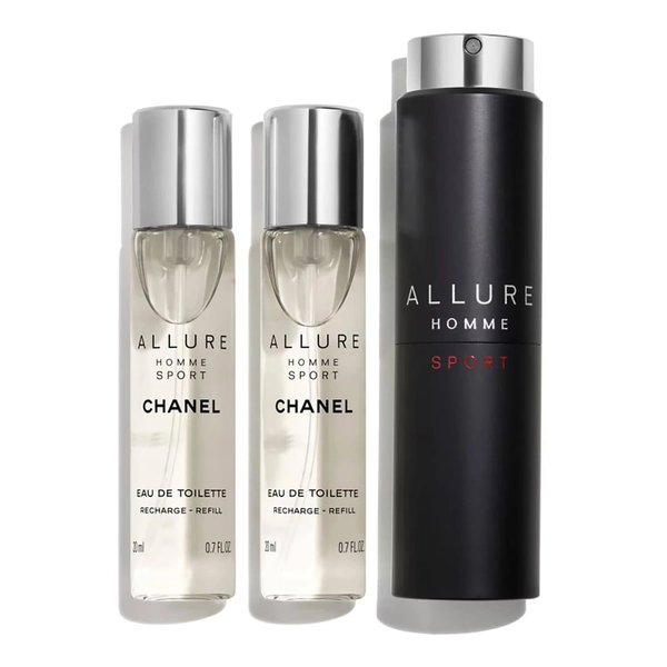 CHANEL ALLURE HOMME SPORT - Eau De Toilette Refillable Travel Spray 3X20ml