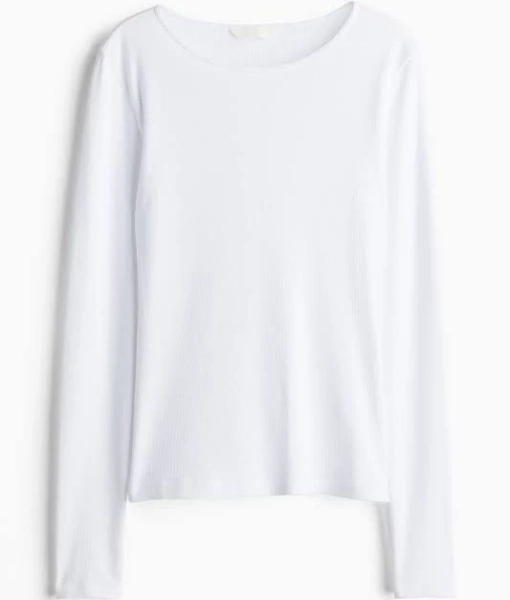H&M Ladies Ribbed Jersey Top