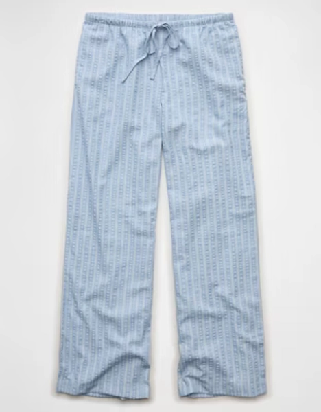 AE Seersucker Wide Leg Easy Pant