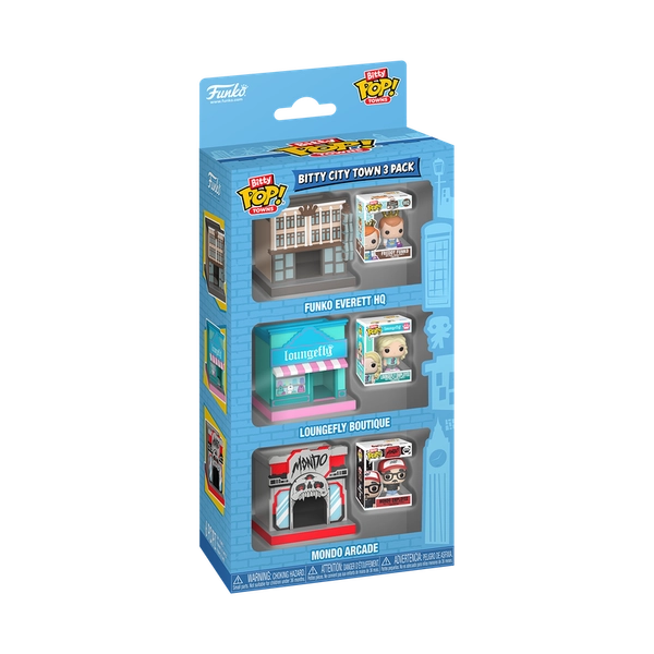 Bitty Pop! City Towns Funko HQ, Loungefly Boutique, & Mondo Arcade 3-Pack